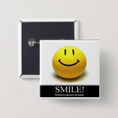 glimlach Button (Voorkant /achterkant)