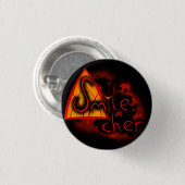 Glimlach, Cher:) Ronde Button 3,2 Cm (Voorkant /achterkant)