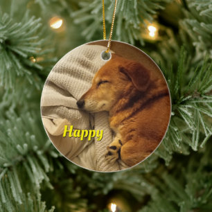 glimlach Dog Keramisch Ornament