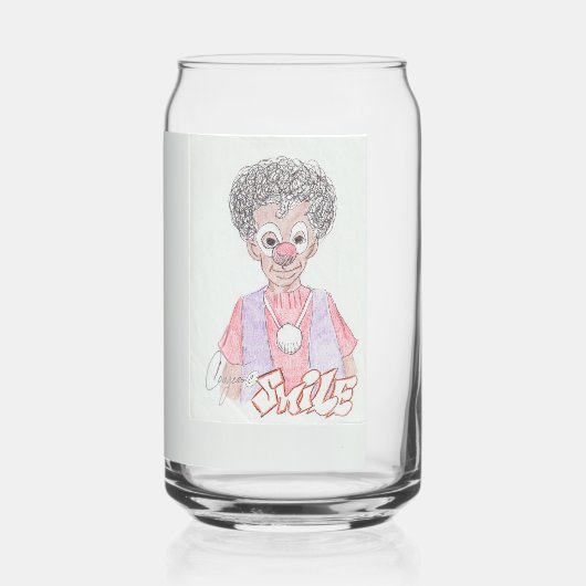 Glimlach drink glas (Voorkant)