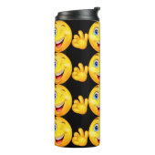 glimlach en glimlach thermosbeker (Gedraaid links)