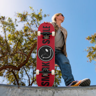 Glimlach en glimlach voor Happy Today Skateboard