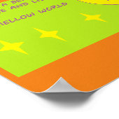 Glimlach en wees blij poster print Thema Beanie (Hoek)