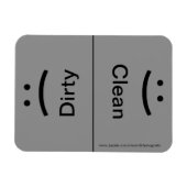 Glimlach/Frons - Donkergrijs Magneet (Horizontaal)