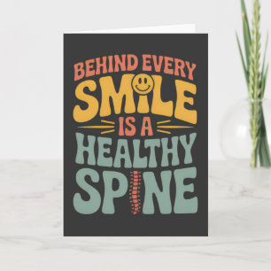 Glimlach gezond ruggengraat Chiropractor Quote Des Kaart