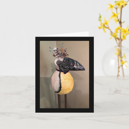 glimlach, glimlach en glimlach kaart (Gele Bloem)