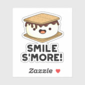 Glimlach Glimlach Grappig Zoet Voedsel Pun Sticker (Vel)