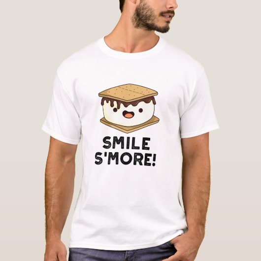 Glimlach Glimlach Grappig Zoet Voedsel Pun T-shirt (Voorkant)