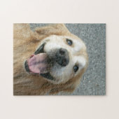 Glimlach Golden Retriever Legpuzzel (Horizontaal)