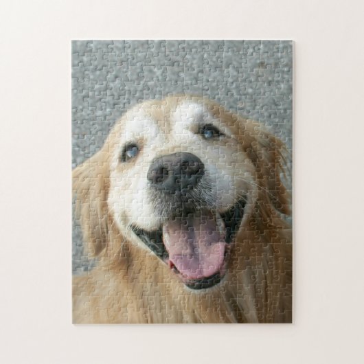 Glimlach Golden Retriever Legpuzzel (Verticaal)