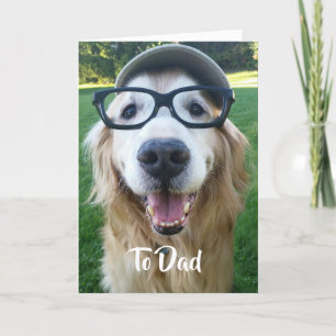 Glimlach Golden Retriever Vaderdag Kaart