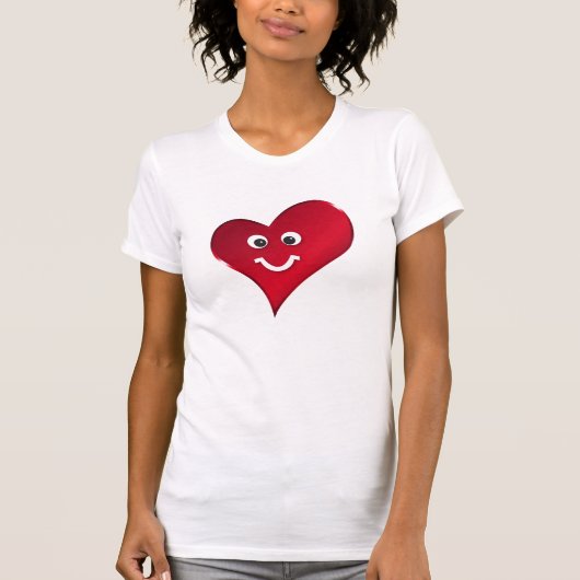glimlach hart t-shirt (Voorkant)
