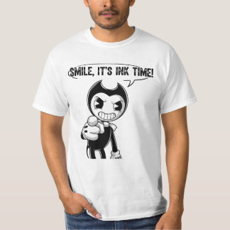 Glimlach Het isinktijd Griezige Cartoon Inktdemon T-shirt