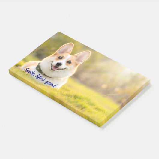 glimlach, het leven is goed Post-it Notes (Schuin)