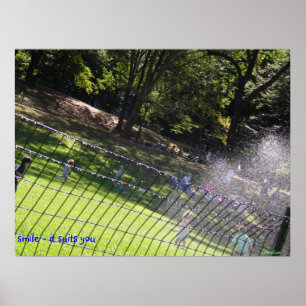 glimlach - het past bij je poster