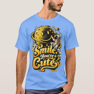 Glimlach, je bent schattig t-shirt