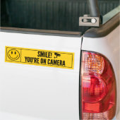 glimlach je op camera bumpersticker (Op Truck)