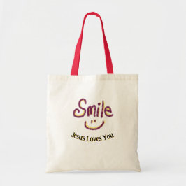 Glimlach Jezus Houdt Van Jou Persoonlijk  Tote Bag