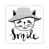 Glimlach Kat Rubberstempel (Afrduk)
