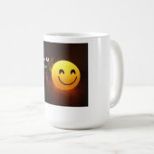 Glimlach met thee koffiemok (Voorkant rechts)