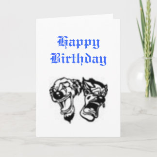 Glimlach nu en huil later kaart