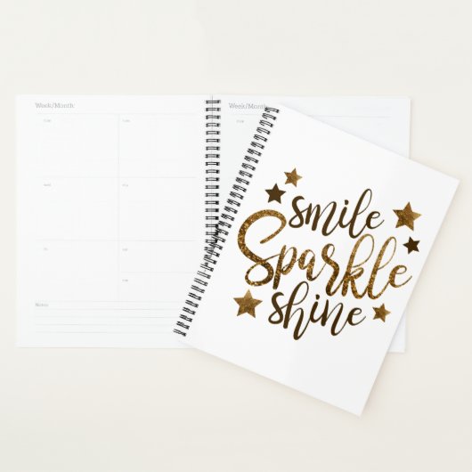 Glimlach, Sparkle, Shine Planner (Display)
