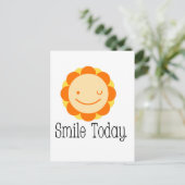 Glimlach vandaag. briefkaart (Staand voorkant)