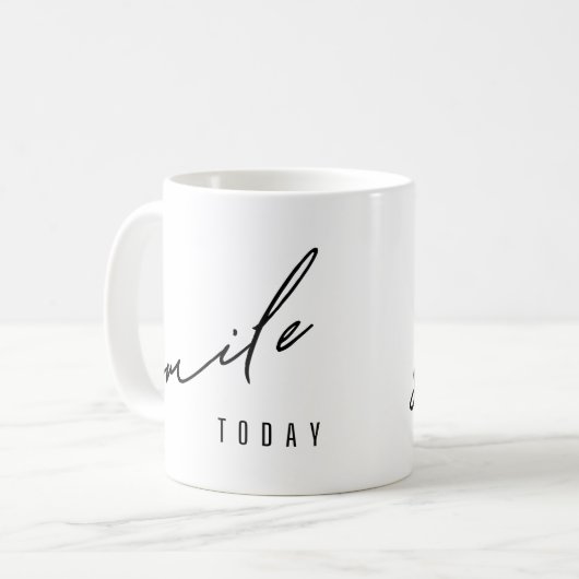 glimlach vandaag. Mokken en bekers (Voorkant links)