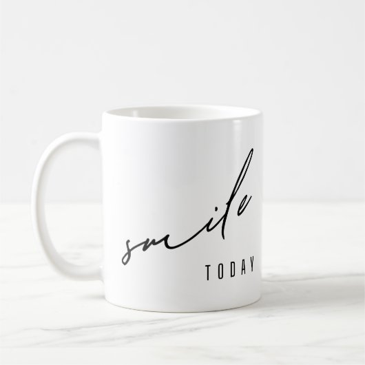 glimlach vandaag. Mokken en bekers (Links)