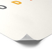 glimlach vandaag. Poster en Prints (Hoek)