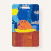 glimlachen badge (Achterkant)