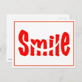 glimlachen briefkaart (Voorkant / Achterkant)