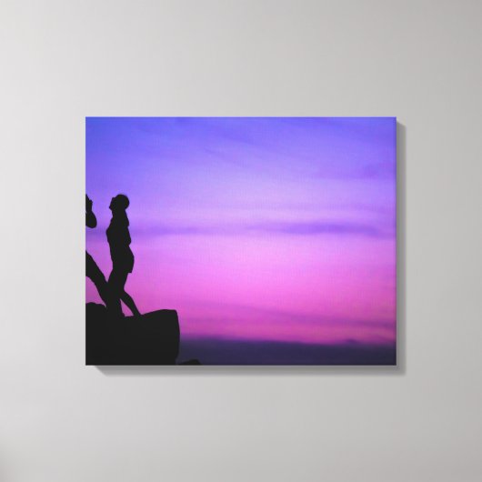 glimlachen canvas afdruk (Voorkant)