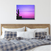 glimlachen canvas afdruk (Insitu (Slaapkamer))