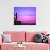 glimlachen canvas afdruk (Insitu (Woonkamer))