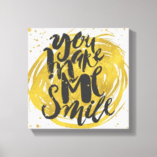 glimlachen canvas afdruk (Voorkant)