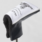 GLIMLACHEN DIE GENEZEN GOLFHEADCOVER (3/4 voorkant)