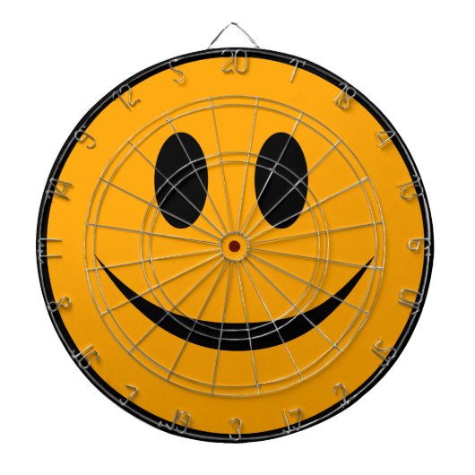 glimlachen Face Emoji Dartbord (Voorkant)
