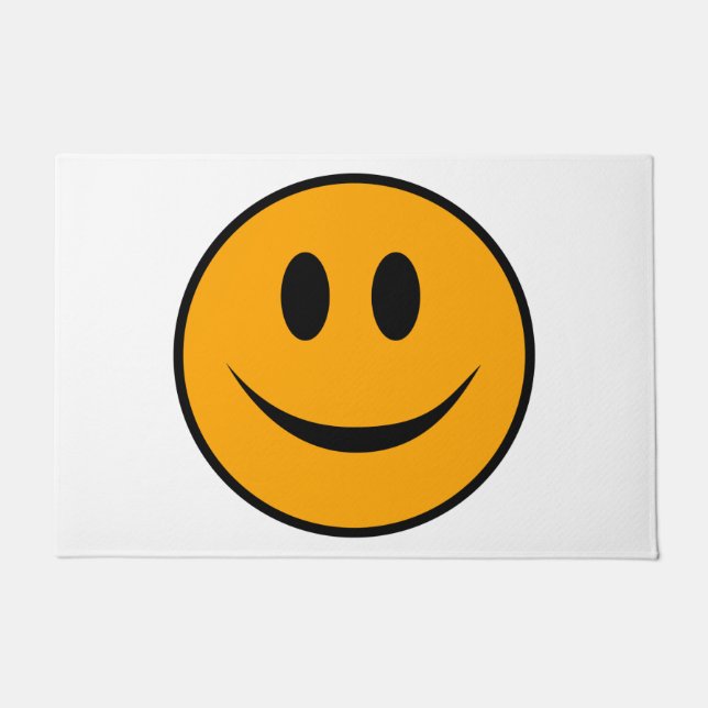glimlachen Face Emoji Deurmat (Voorkant)
