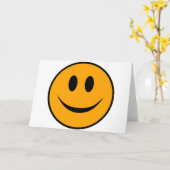 glimlachen Face Emoji Kaart (Gele Bloem)