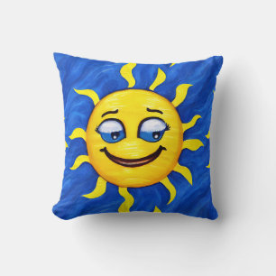 glimlachen Face Sunny Sun Kussen