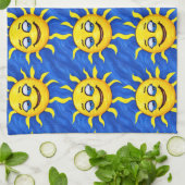 glimlachen Face Sunny Sun Theedoek (Gevouwen)