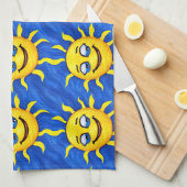 glimlachen Face Sunny Sun Theedoek (Quarter Fold)