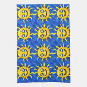 glimlachen Face Sunny Sun Theedoek (Verticaal)