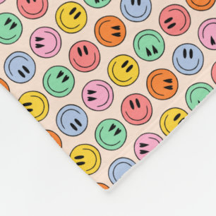 glimlachen fleece deken