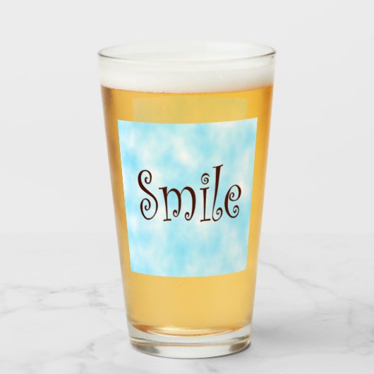 glimlachen glas (Voorkant gevuld)