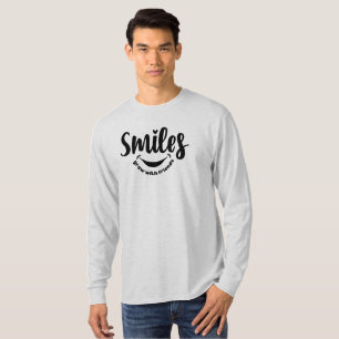 Glimlachen groeien met vrienden t-shirt