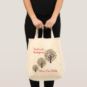 Glimlachen is besmettelijk tote bag (Voorkant (product))
