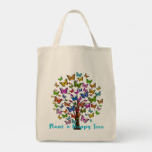 Glimlachen is besmettelijk tote bag (Achterkant)