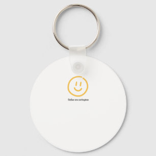 Glimlachen is een besmettelijke Sticker Sleutelhanger